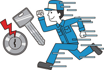 鍵屋が駆けつける