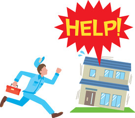 業者の緊急出動